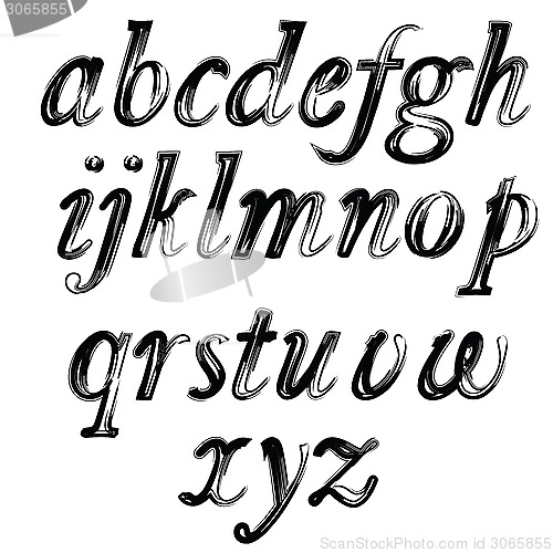 Image of ink alphabet