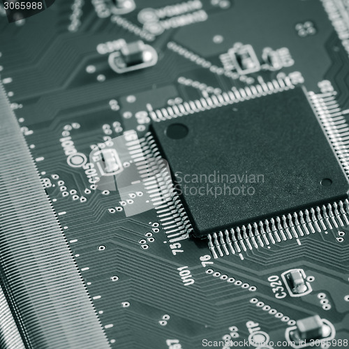 Image of With the integrated circuit, close-up