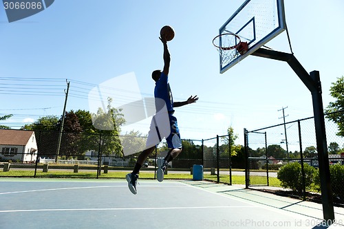 Image of Basketball Dunk Outdoors