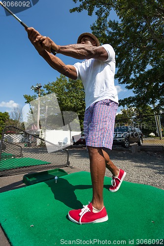 Image of Golf Swing at the Range