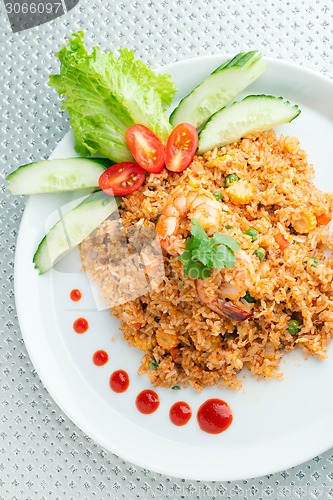 Image of Sriracha Fried Rice with Shrimp