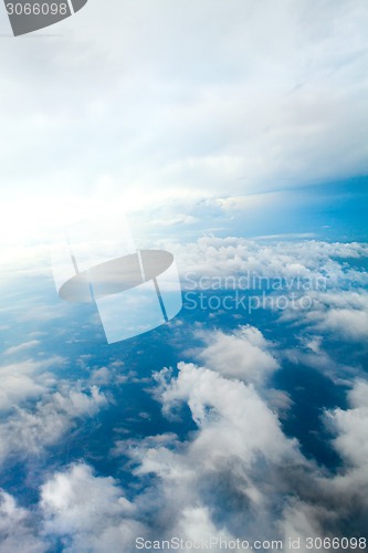 Image of Cloudy Skies Aerial View
