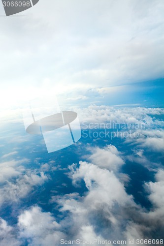 Image of Cloudy Skies Aerial View