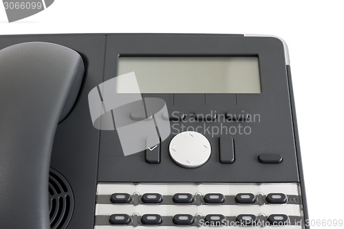 Image of part of modern business phone