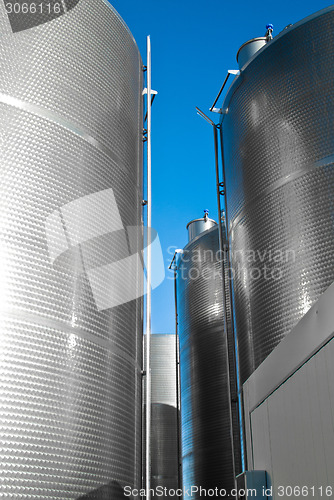 Image of industrial silos.detail