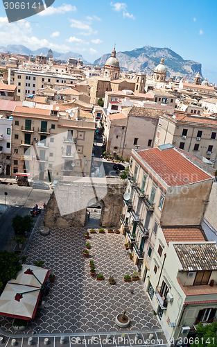 Image of View of Palermo with old houses and monuments