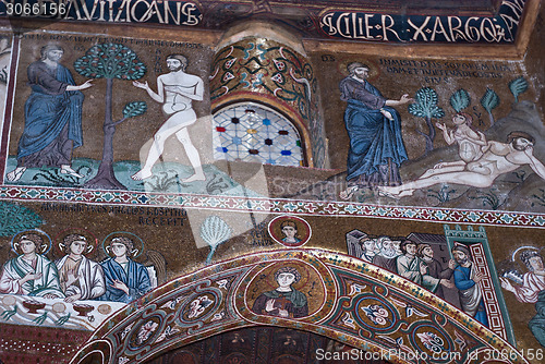 Image of Mosaics from Cappella Palatina. The Palatine Chapel in the Norma