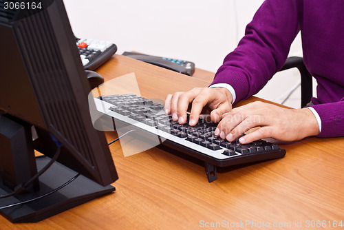 Image of businessman in office