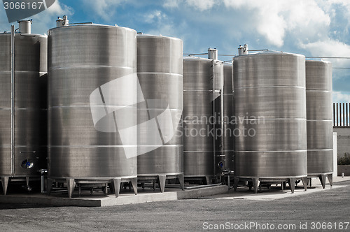 Image of industrial silos 