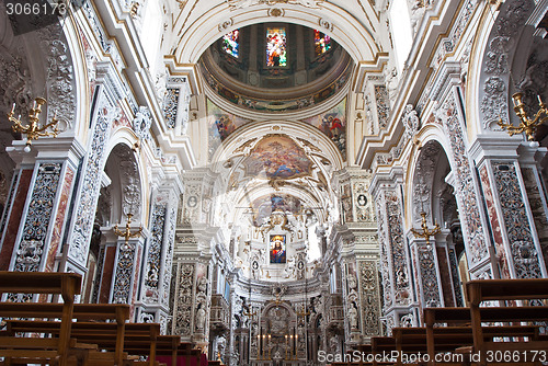 Image of Interior of church La chiesa del Gesu or Casa Professa in Palerm