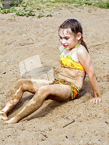 Image of Girl on sand