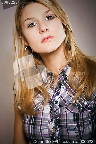 Image of beautiful blond girl