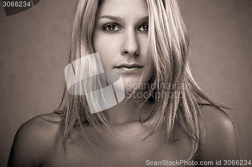 Image of beautiful girl portrait