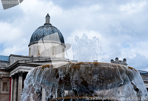 Image of The national gallery at trafalgar square, london