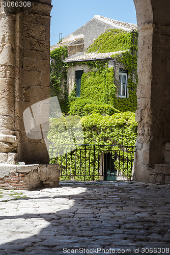 Image of details of the mother church of polizzi generosa