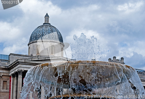 Image of The national gallery at trafalgar square, london