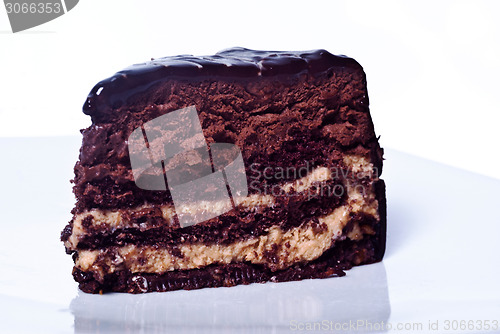 Image of sweet chocolate cake