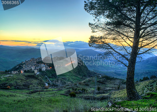 Image of Town of Polizzi Generosa, in the province of palermo. sicily