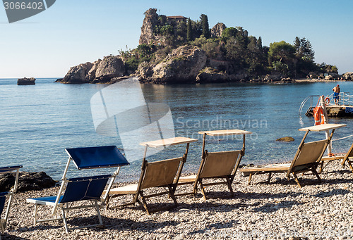 Image of Isola Bella (Beautiful island) is a small island near Taormina