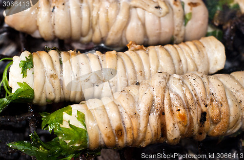 Image of Stigghiole. Street food in Palermo