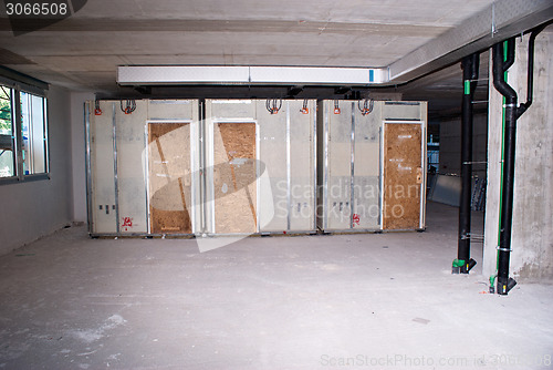 Image of Industrial facility with grey wall floor and ceiling