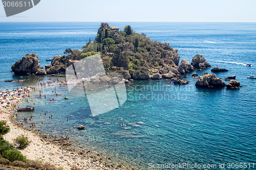 Image of Panoramic view of Isola Bella (Beautiful island): small island n