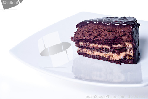 Image of sweet chocolate cake
