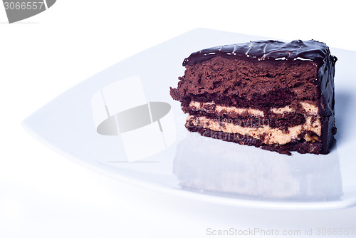 Image of sweet chocolate cake
