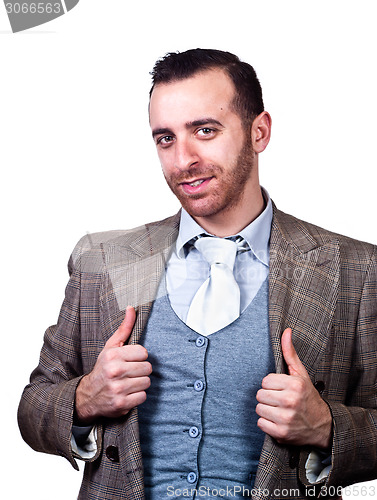 Image of young businessman portrait