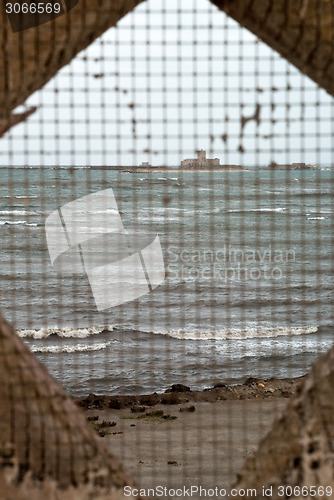 Image of Salt field viewed from window