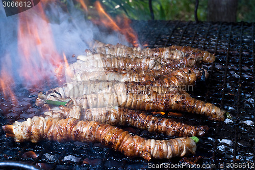 Image of Stigghiole -typical street food in Palermo