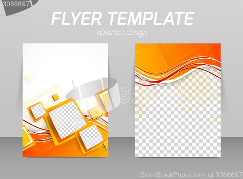 Image of Abstract flyer template design