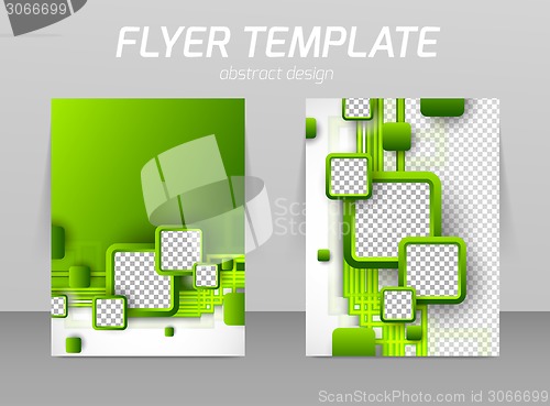 Image of Abstract flyer template design