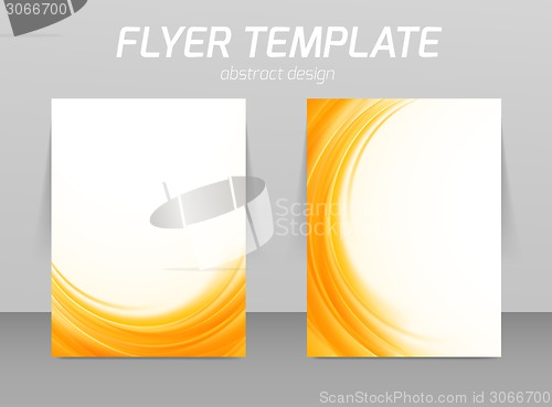 Image of Abstract flyer template design
