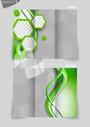 Image of Tri-fold brochure template design