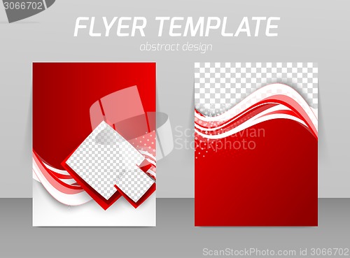 Image of Abstract flyer template design