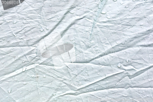 Image of Tent fabric gray with water drops