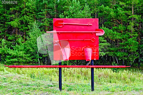 Image of Fire shield in the forest