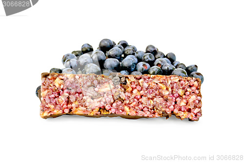 Image of Granola bar with blueberries