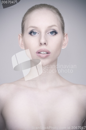 Image of sensual blond girl portrait