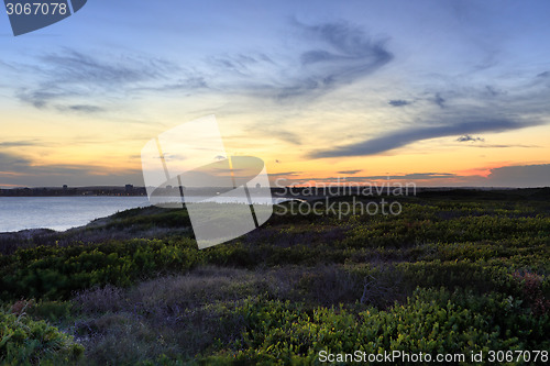 Image of Last light sundown at Greenhills Beach NSW Australia