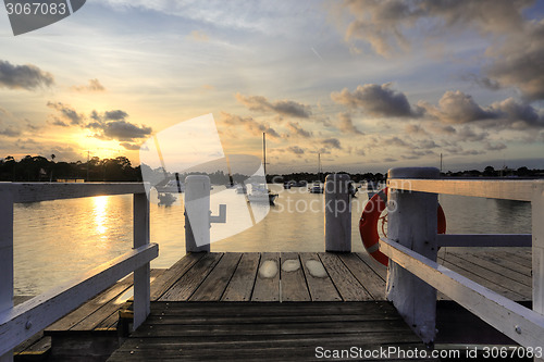 Image of Afternoon sunset over Iron Cove Australia