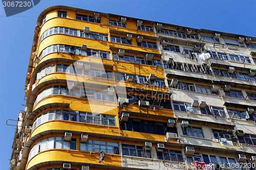 Image of Old apartments in Hong Kong at day 