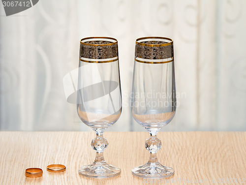 Image of Two beautiful glass of the glass.