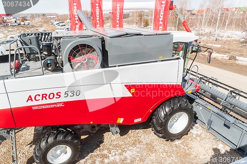 Image of Agricultural machinery exhibition. Tyumen. Russia