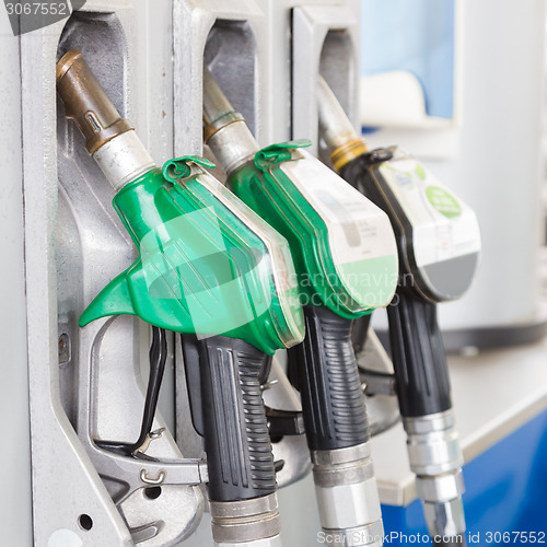 Image of Fuel pump in a gas station.