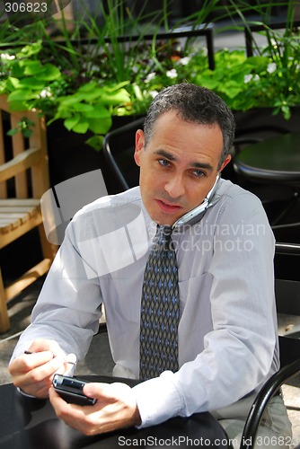 Image of Busy businessman