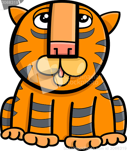 Image of tiger animal cartoon illustration