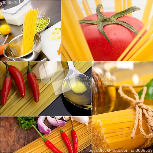 Image of healthy Vegetarian vegan food collage
