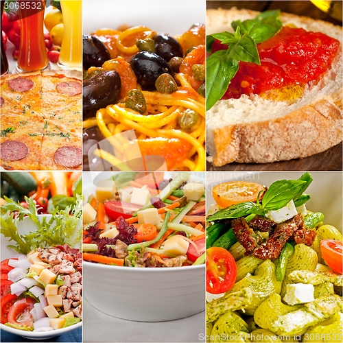 Image of healthy Vegetarian vegan food collage